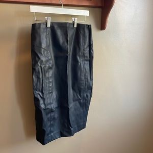 Express Leather MIDI Skirt